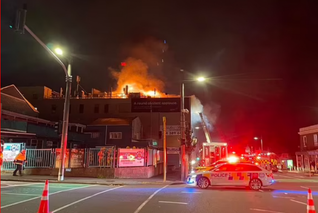 نیوزی لینڈ آتشزدگی