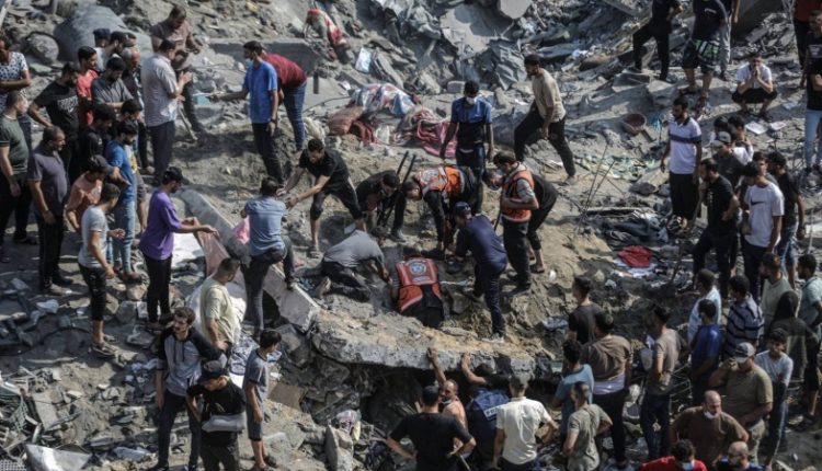 صیہونی فوجیوں کی غزہ پر وحشیانہ بمباری، 24 گھنٹوں میں 700 فلسطینی شہید