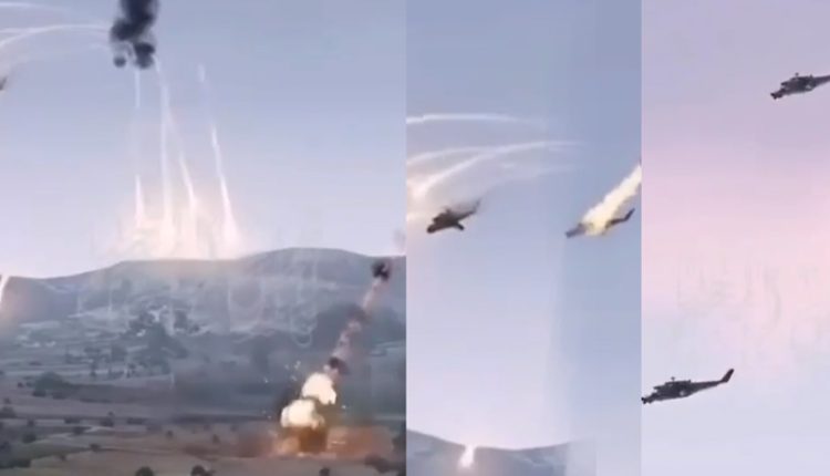 غاصب صیہونی فوج کا دو اپاچے ہیلی کاپٹر مار گرائے