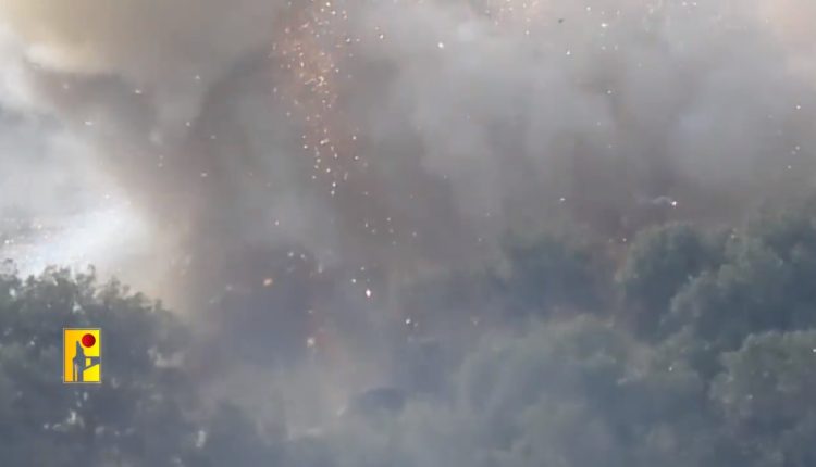 صیہونی ٹھکانوں پر حزب اللہ لبنان کے میزائلی حملے