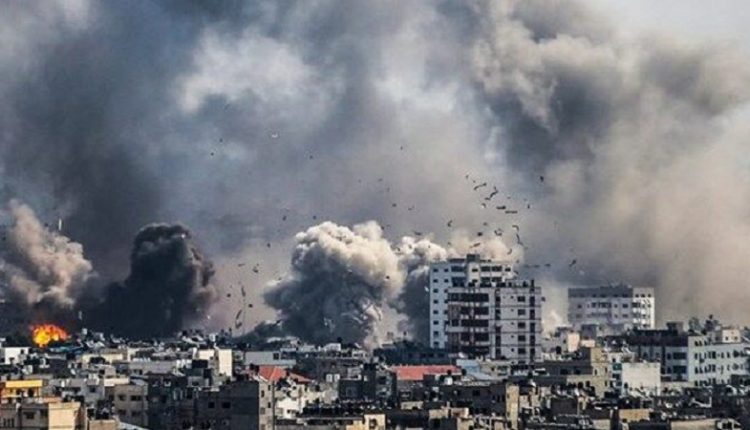 غزہ پر صیہونی جنگی طیاروں کی وحشیانہ بمباری