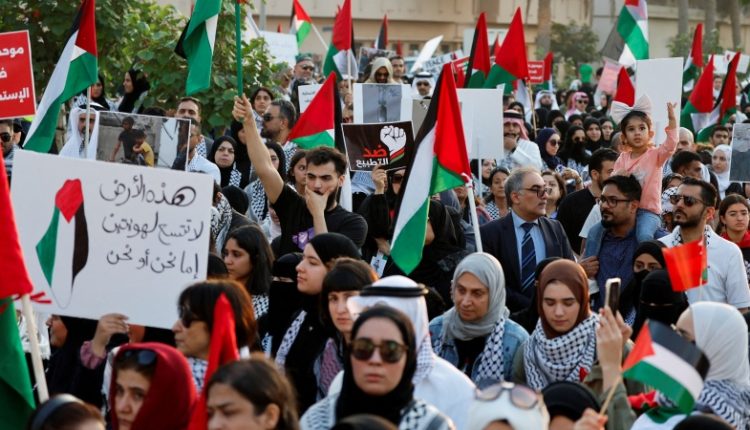 اردن، بحرین اور یمن میں فلسطین کی حمایت میں مظاہرے