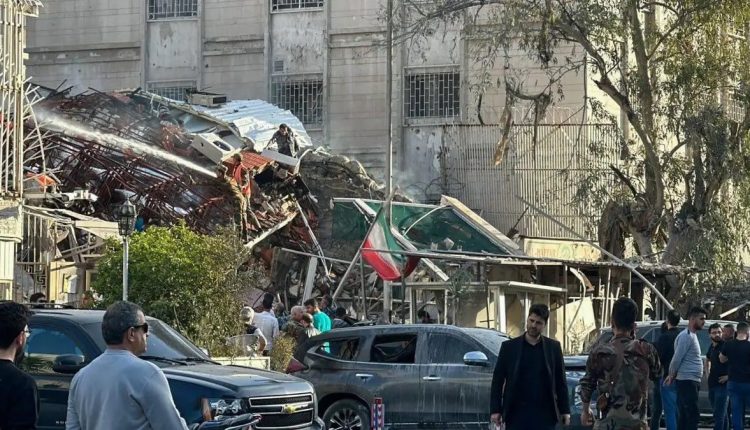 دمشق میں ایرانی سفارتخانے کے قونصلرسیکشن کی عمارت پر صیہونی حکومت کا حملہ