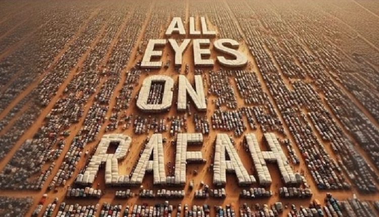 آل آئز آن رفح، سوشل میڈیا پر فلسطینی طوفان