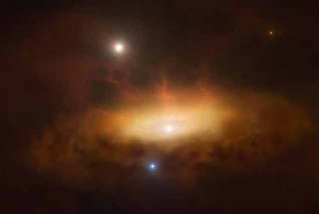 بلیک ہول کے اچانک فعال ہونے کا منظر عکس بند