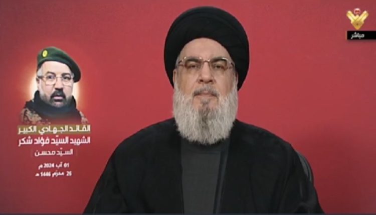 ہم اپنی جان ہتھیلیوں پر لے کر نکلے ہيں، شہیدوں کا بدلہ ضرور لیں گے: سید حسن نصراللہ