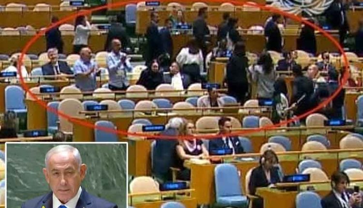 وزیراعظم کے بعد نیتن یاہو کا خطاب، پاکستانی وفد نے احتجاجاً واک آؤٹ کردیا