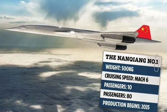 آواز کی چھ گنا رفتار سے چلنے والا ہائپرسونک مسافر طیارہ