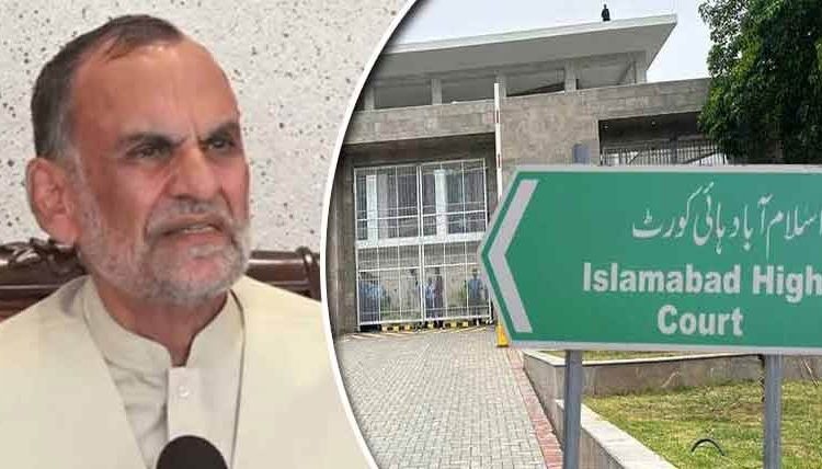 اسلام آباد ہائیکورٹ کا اعظم سواتی کو کل پیش کرنے کا حکم