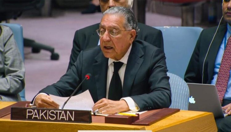 پاکستان کا سلامتی کونسل پر غزہ میں جنگ بندی کیلئے اسرائیل پر فیصلہ کن دباؤ ڈالنے کا مطالبہ