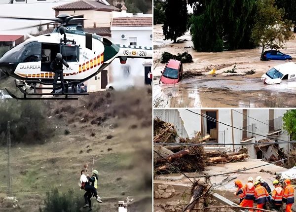 اسپین میں طوفانی بارشوں نے تباہی مچادی؛ 62 ہلاکتیں