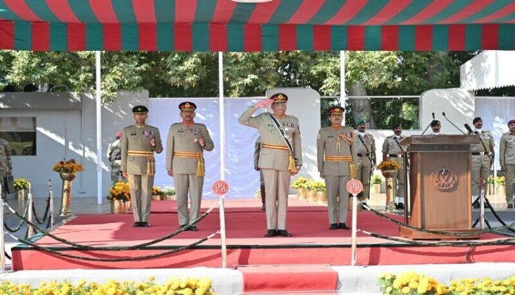 پاکستان ملٹری اکیڈمی کاکول میں تربیتی کورسز مکمل کرنے والے کیڈٹس کی شاندار پاسنگ آؤٹ پریڈ